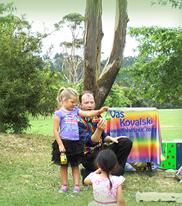 Auckland kids magic show performance photo